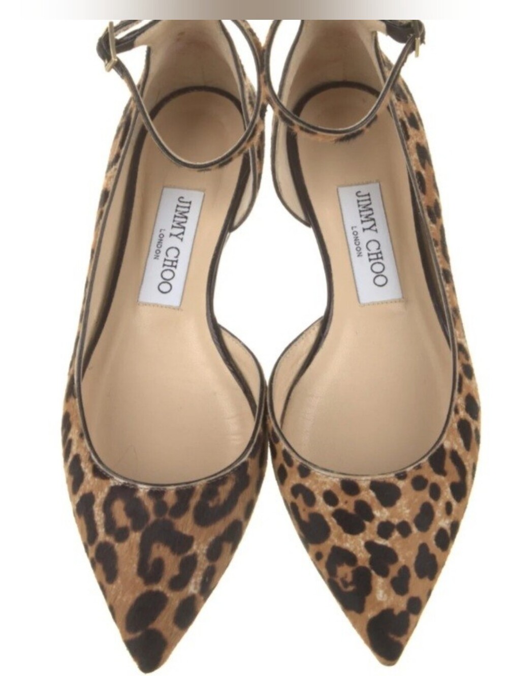 Jimmy Choo Ponyhair Animal Print D'Orsay Flats ***Authentic**
